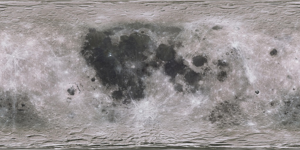 Scaled Moon Map